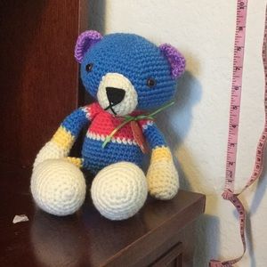 Crochet colorful bear.